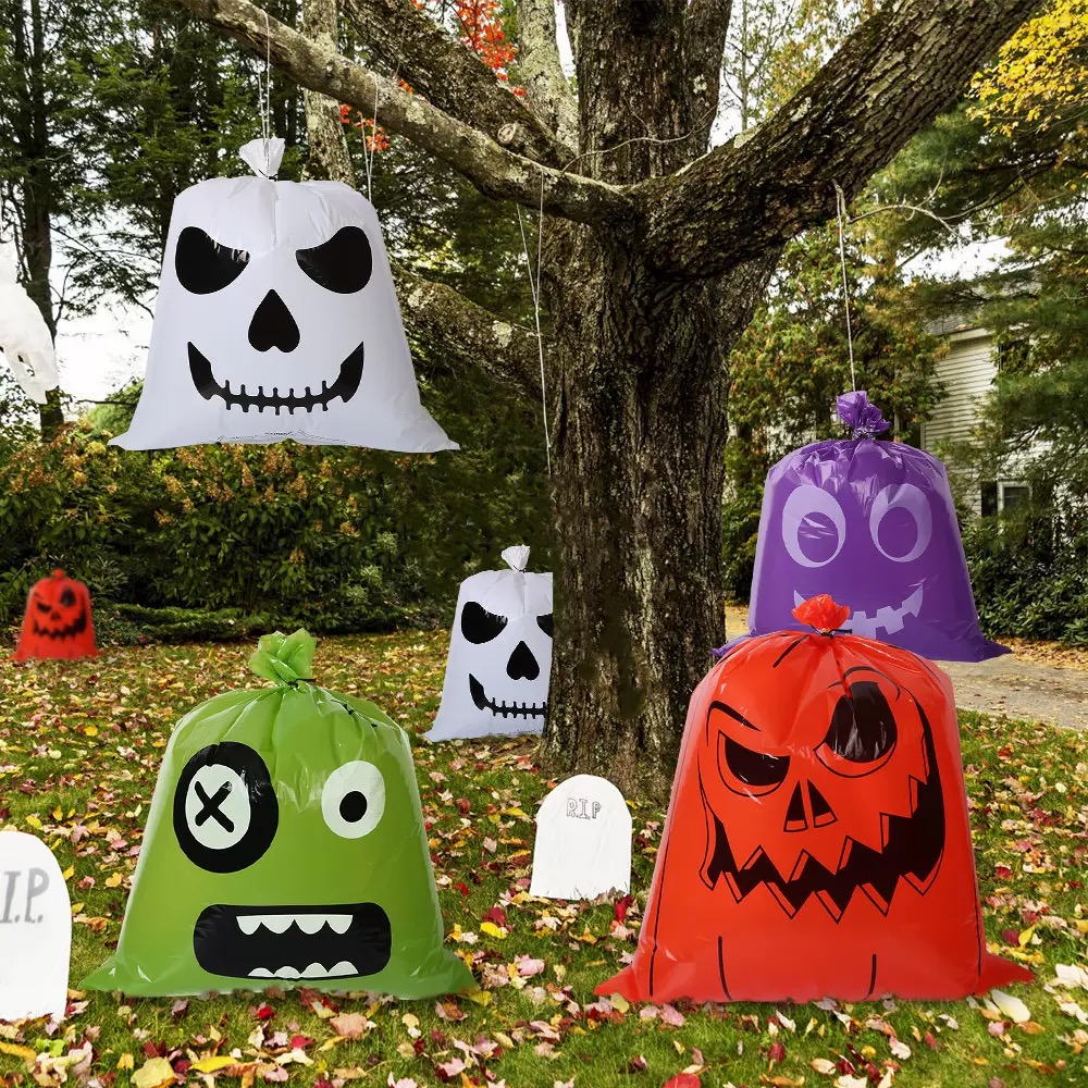 Small Halloween pumpkin treat bag - Christmas Gift Bags -...