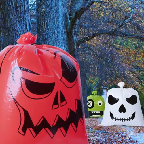 Small Halloween pumpkin treat bag - Christmas Gift Bags -...