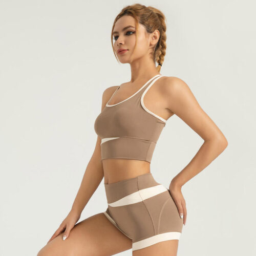 Women Ribbed High Waist Yoga Set - Medical Bags - dute.fsxlbwindows.com